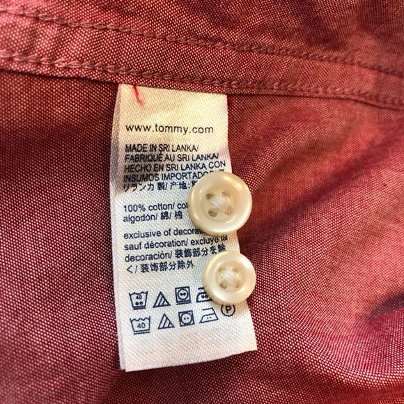 Mens Tommy Hilfiger Red Short Sleeve Short - Picture 11 of 16